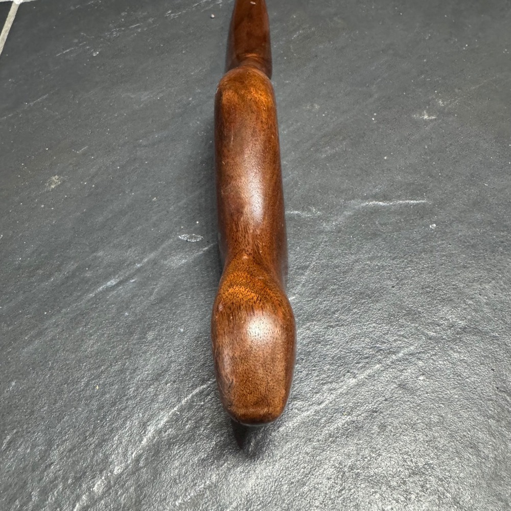 Hand Carved Artisan Olivewood Otter Letter Opener Ergonomic Otter Shape Hardwood - Picture 7 of 7